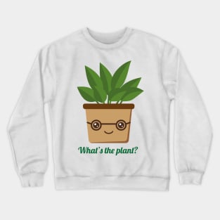 funny geek plant Crewneck Sweatshirt